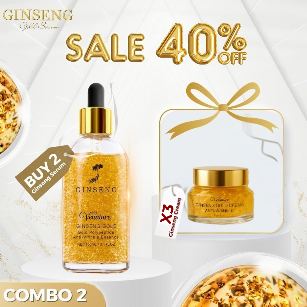 [COMBO 1] BUY 2 Venature Ginseng Gold Serum GET 3 Ginseng Gold Cream